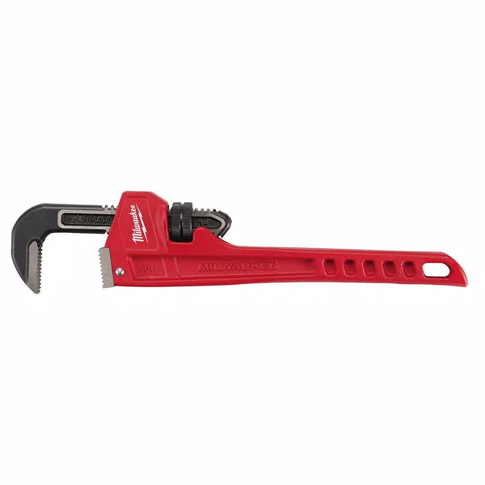 Milwaukee 2-Piece Steel Pipe Wrench Set (14 in. and 18 in.)