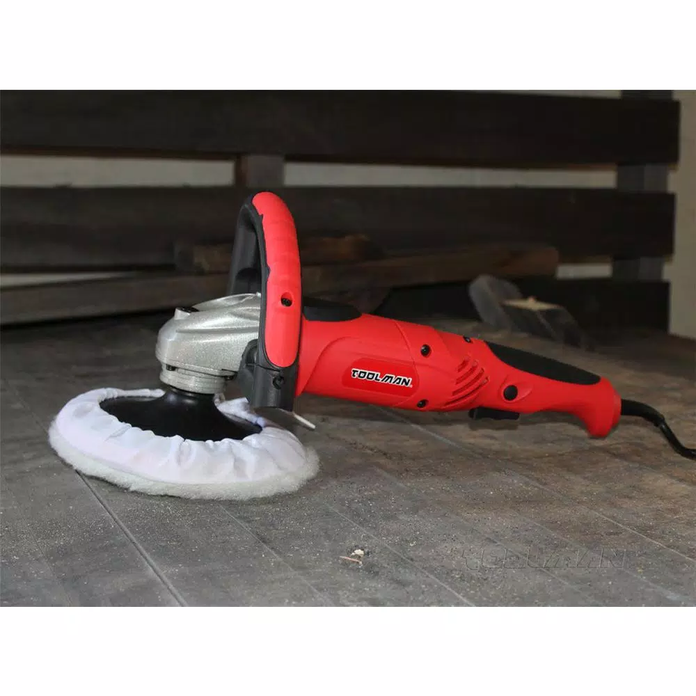 Boyel Living 7.5 Amp 7 in. Variable Speed Corded Polisher, Buffer, and Disc Sander