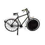 Benzara Cycle Shaped Metal Analog Table Clock with Roman Numerals thumbnail 4