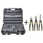 DEWALT 195-Piece Mechanics Tool Set with 3-Piece Compound Pliers Set thumbnail 1