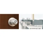 Universal Hardware Commercial Grade 2 Satin Chrome Keyed Entry Door Knob, 2-1/8 in. thumbnail 6