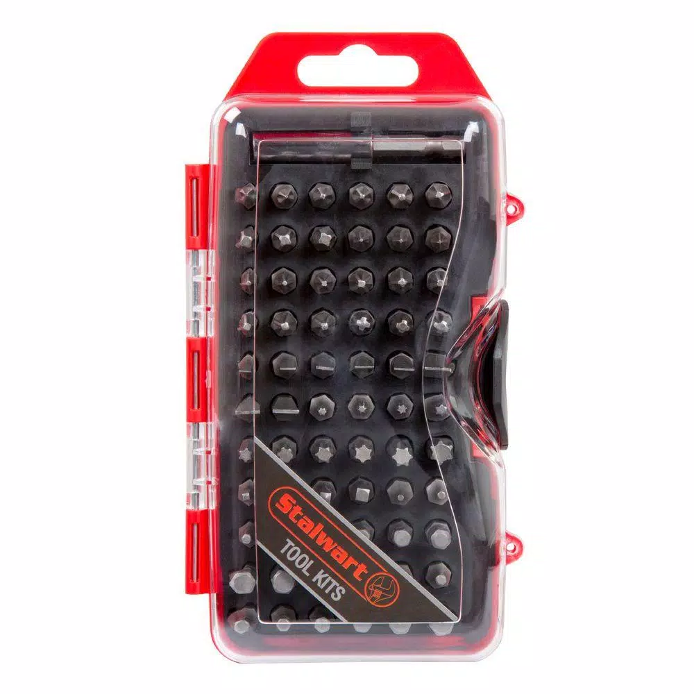 Stalwart Ultimate Compact 67-Piece Screwdriver Bit Set with Storage Case