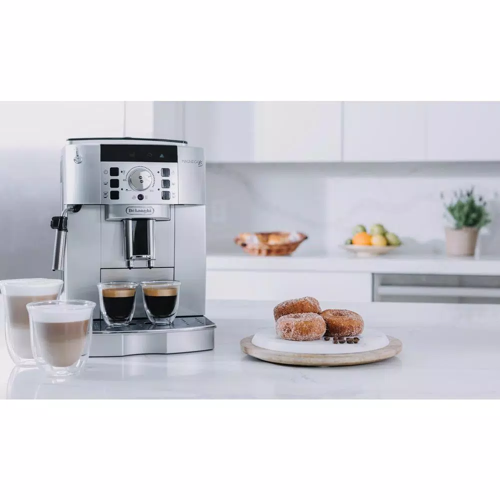 DeLonghi De'Longhi Magnifica XS Compact Fully Automatic Espresso and Cappuccino Maker - Black and Silver
