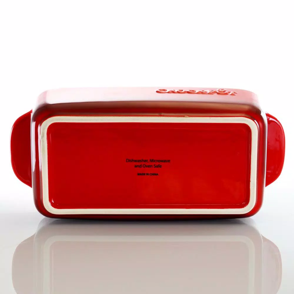 Crock-Pot Artisan 1.25 Qt. Stoneware Rectangle Bake Pan, Red
