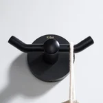 Kraus Elie Double Robe and Towel Hook, Matte Black thumbnail 8