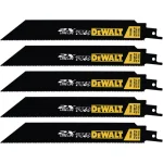 DEWALT 8 in. Premium Metal Reciprocating Saw Blades, 14/18 TPI, 5-Pack thumbnail 1