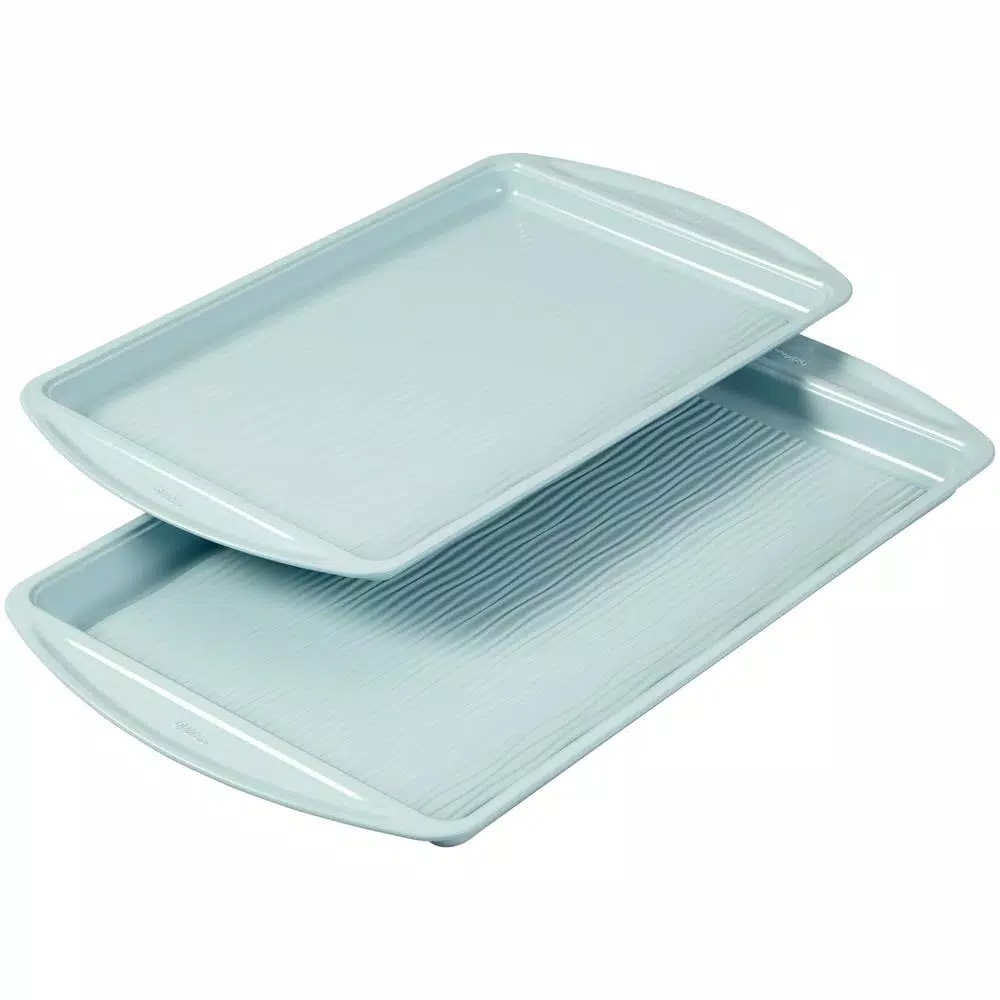 Wilton Texturra Performance 7-Piece Non-Stick Textured Bakeware Set, Blue