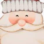 Glitzhome 36 in. Iron Santa Yard Stake - Versatile Holiday Outdoor & Indoor Decor thumbnail 4