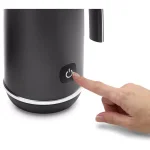 DeLonghi De'Longhi EMF1BK Electric Milk Frother, Matte Black Metal, Hot and Cold Frothing thumbnail 3
