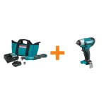 Makita 12V MAX CXT Cordless Ratchet Kit with Bonus 1/4 in. Impact Wrench thumbnail 1