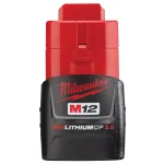 Milwaukee M12 12V Lithium-Ion Battery and Charger Starter Kit with Two 3.0 Ah REDLITHIUM 2.0 Battery Packs thumbnail 2