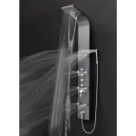 AKDY 65 in. 8-Jet Shower Panel System, Space Gray Brushed Stainless Steel with Rainfall, Waterfall & Wand thumbnail 2