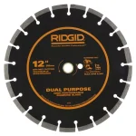 RIDGID 12 in. Dual-Purpose Diamond Segmented Saw Blade thumbnail 1