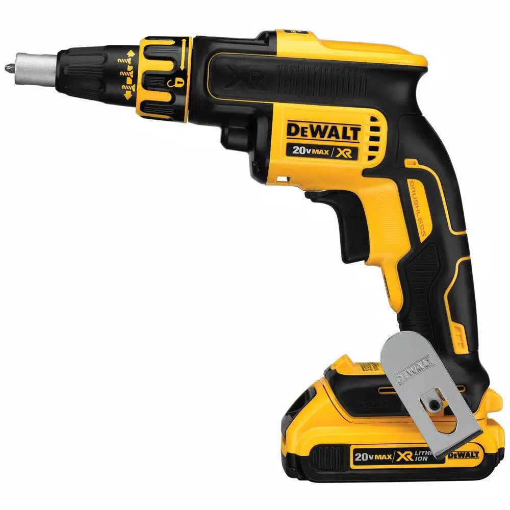 DEWALT 20V MAX XR Cordless Drywall Screw Gun and Cut-out Tool Combo Kit with (2) 2.0Ah Batteries & Charger