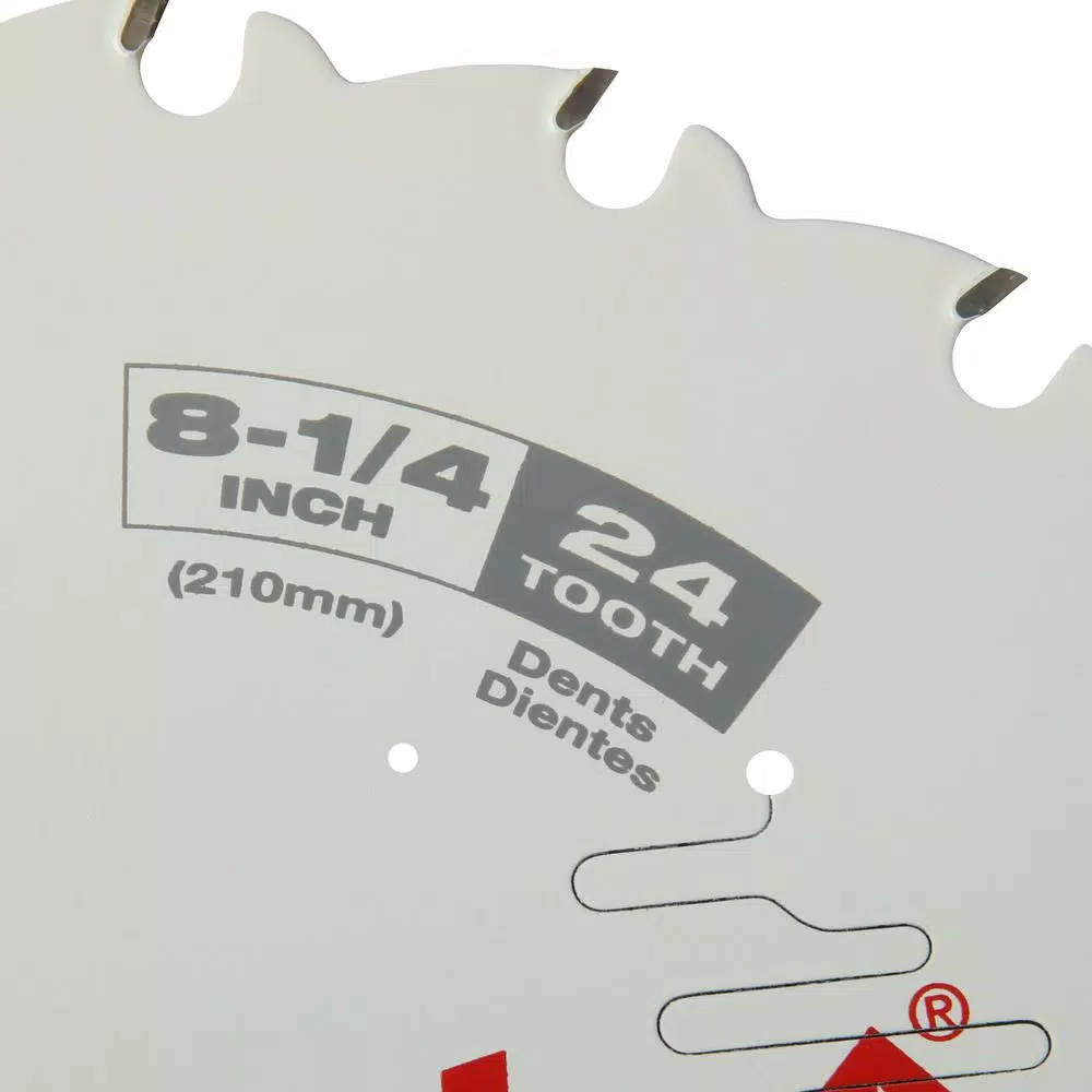 Milwaukee 8-1/4 in. 24-Tooth Framing Circular Saw Blade