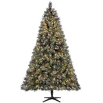 Home Accents Holiday 7.5 ft Sparkling Amelia Pine Pre-Lit Artificial Christmas Tree with 600 Warm White LED Lights thumbnail 1