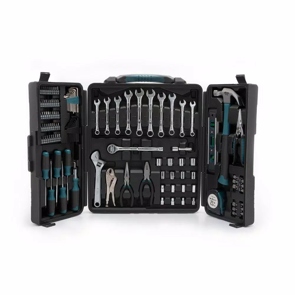 ANVIL 137-Piece Homeowner's Tool Set with 3/8 in. Drive SAE and Metric Sockets