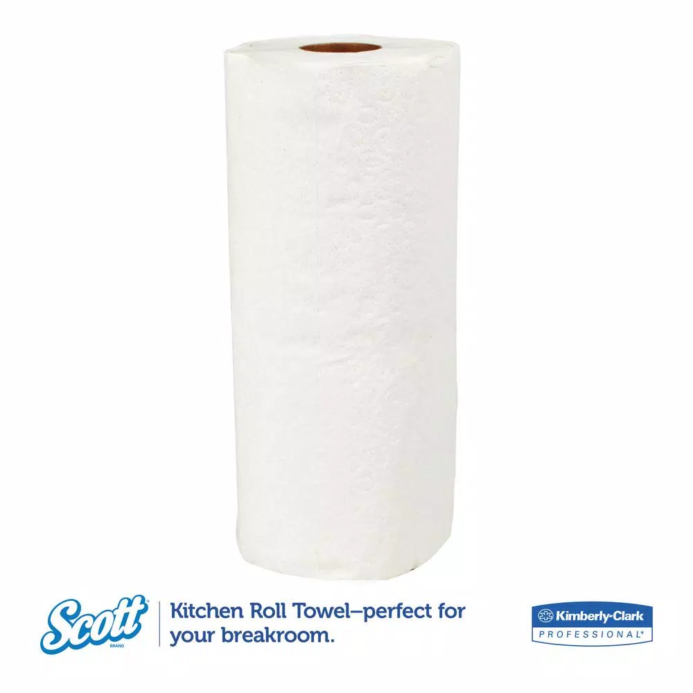 Scott Kitchen Roll Towels, 128 Sheets per Roll, 20 Rolls per Carton, White