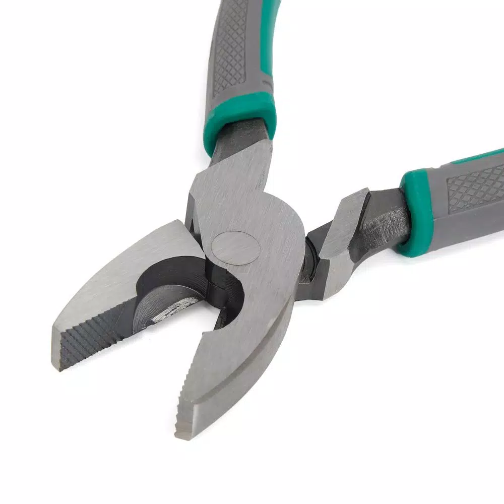 Commercial Electric 9 in. High Leverage Linesman Pliers with Tape Puller