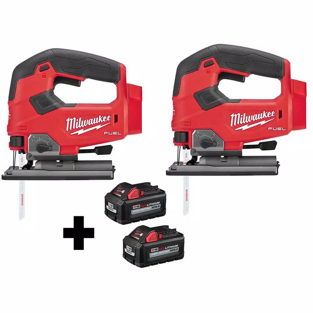 Milwaukee M18 FUEL 18V Brushless Cordless D-Handle Jig Saw Kit with (2) 6.0Ah Batteries