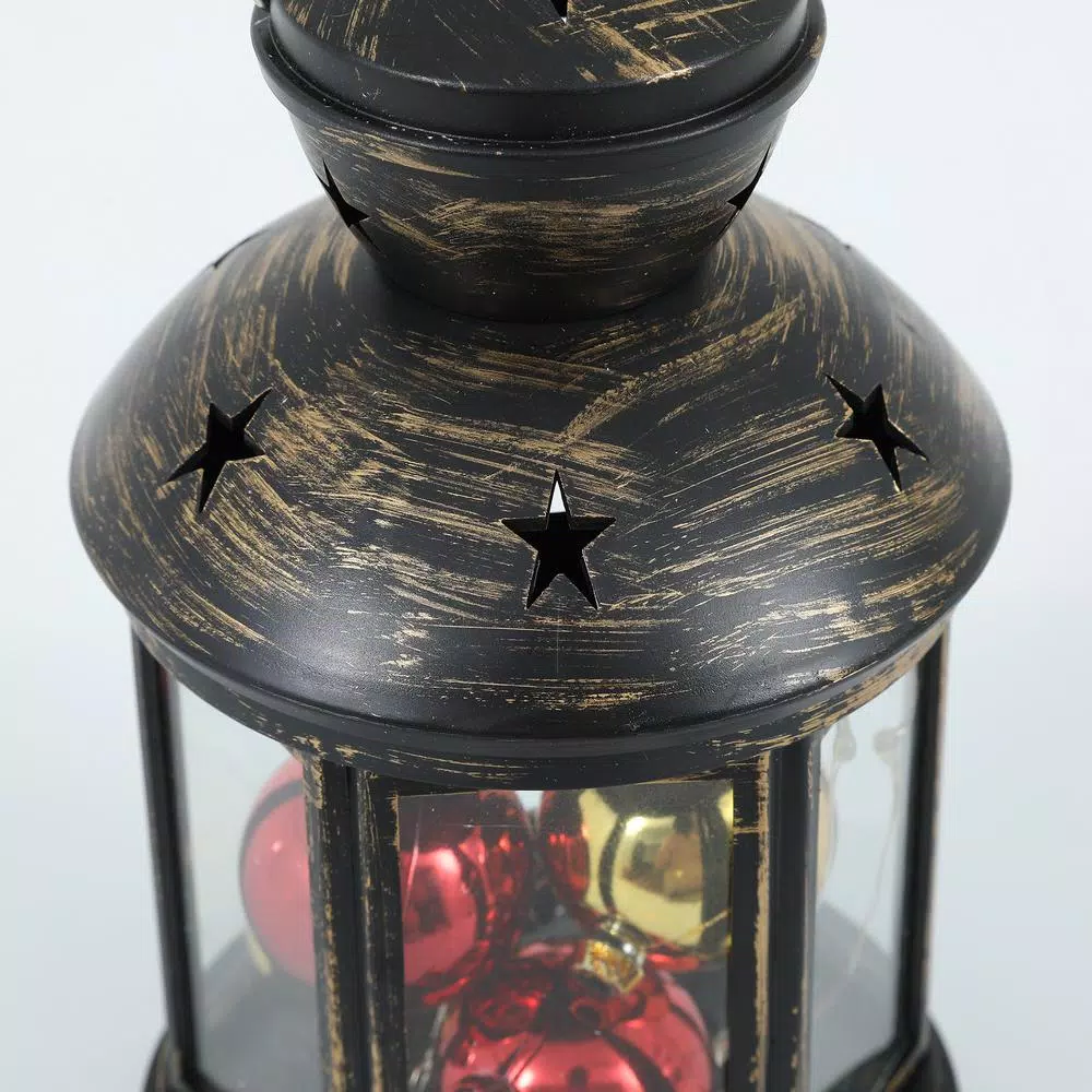 Winsome House 10-Light RGB Color Changing LED Holiday Lantern with Ornaments