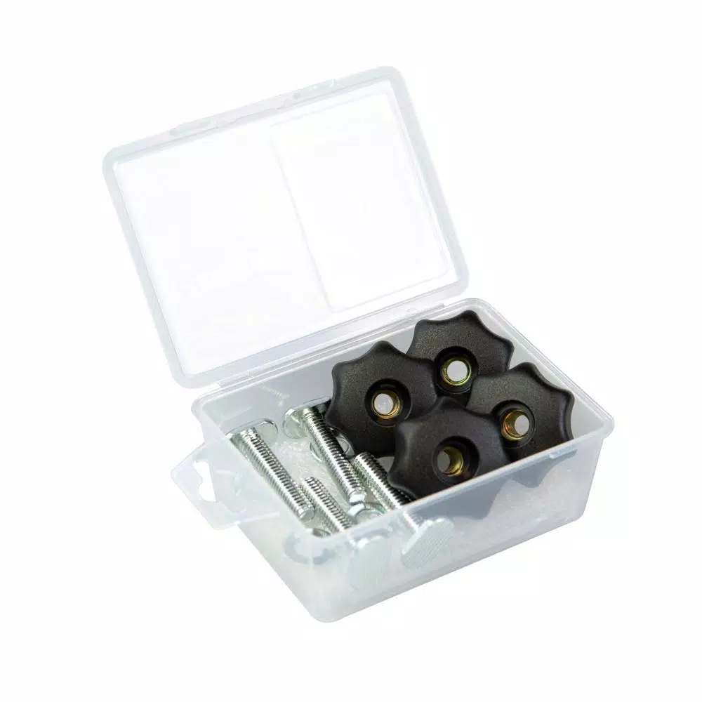 POWERTEC 7-Star T-Track Knob Kit with 1/4 in.-20 Threaded Knobs, Bolts, and Washers (Set of 4)