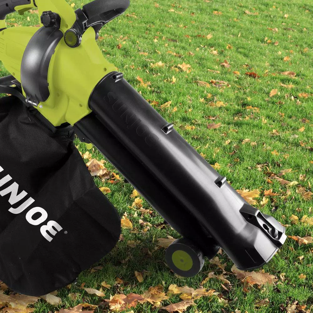 Sun Joe 13 Amp Variable-Speed All-in-One Electric Blower, Vacuum, and Mulcher, 200 MPH, 615 CFM