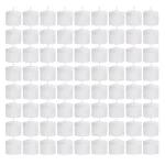 LUMABASE 72-Count White Unscented Votive Candles, 10-Hour Burn Time, Paraffin Wax thumbnail 2