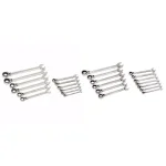 Husky 25-Piece Metric and SAE Reversible Ratcheting Wrench Set thumbnail 4