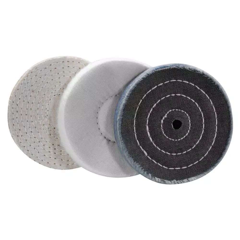 RYOBI 6 in. Buffing Wheel Set, 3-Piece Polishing Kit