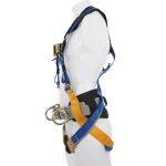 Werner Blue Armor 2000 Construction Harness with 3 D-Rings and Removable Work Belt, Small, Blue thumbnail 11
