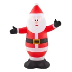 Home Accents Holiday 3.5 ft. Airblown Inflatables Santa Claus Christmas Decoration with LED Lights thumbnail 1