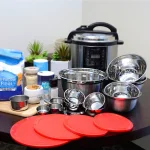 Sunbeam Branfield 21-Piece Stainless Steel Mixing Bowl Set with Lids and Measuring Accessories thumbnail 4