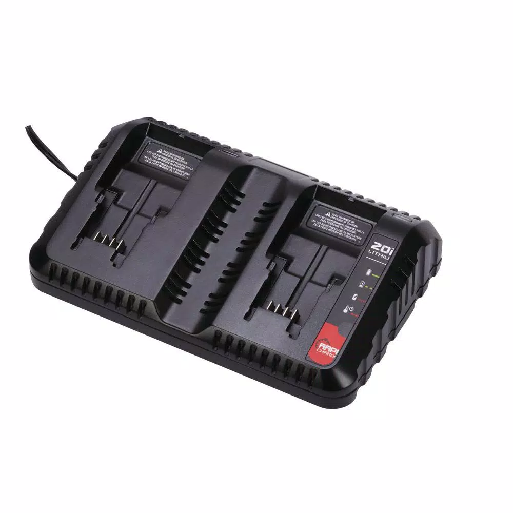 Porter-Cable 20V MAX Dual-Port Charger Storage Bag with 2 1.3Ah Batteries