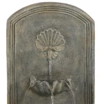 Sunnydaze Decor Seaside French Limestone Electric Outdoor Wall Fountain, Coastal Seashell Design thumbnail 4