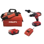 Hilti SF 6H-A22 22V Brushless Cordless Hammer Drill Driver Kit with 2 Batteries, Charger, and Bag thumbnail 1
