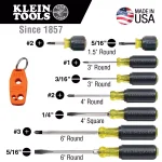 Klein Tools 8-Piece Screwdriver Set with Patented Magnetizer/Demagnetizer and Cushion-Grip Handles thumbnail 2