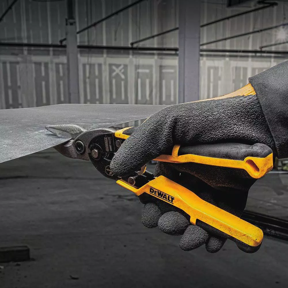 DEWALT 10.1 in. Straight-Cut Aviation Snip with Ergo Design