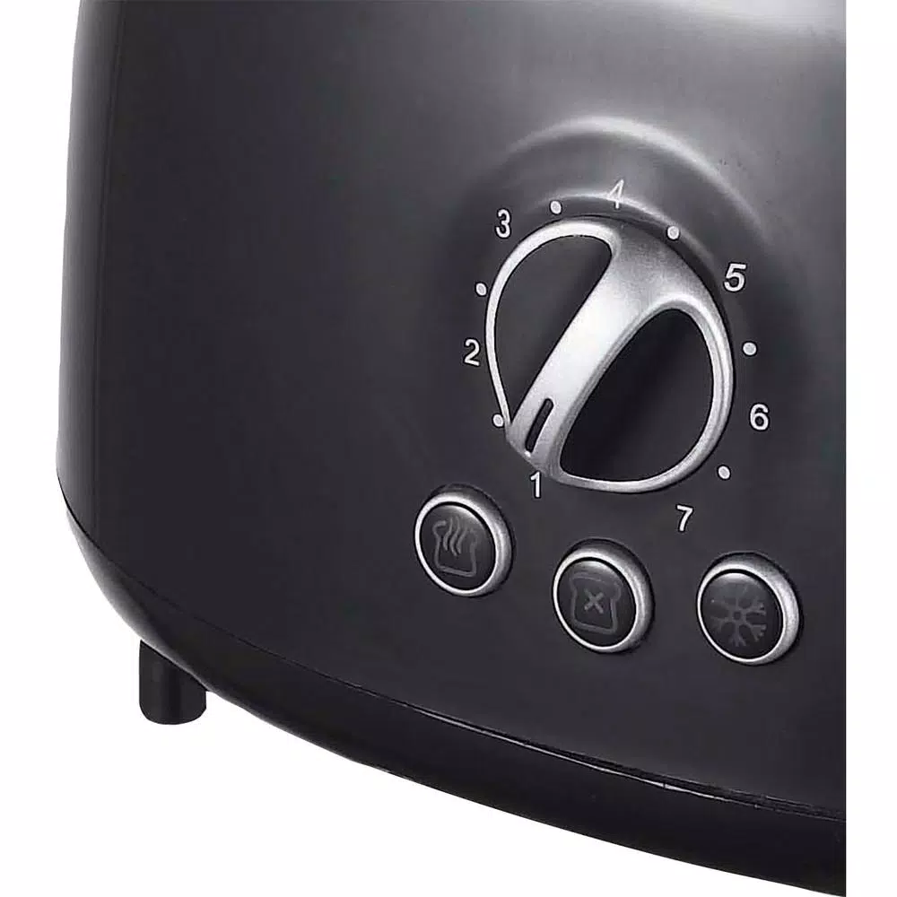 Brentwood Appliances TS-270BK Retro 2-Slice Extra-Wide Slot Toaster, Black