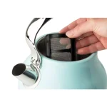 Haden Heritage 1.7L Electric Kettle, Retro Stainless Steel, Light Blue Turquoise thumbnail 4