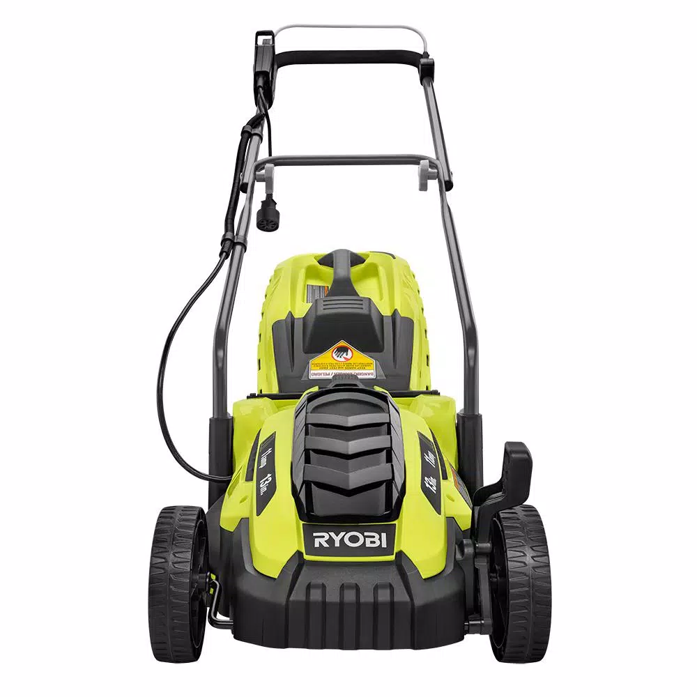 RYOBI 13 in. 11 Amp Corded Electric Walk Behind Push Mower and 8 Amp Electric Jet Fan Blower Combo