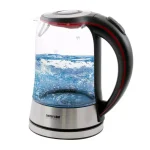 Better Chef 1.7L Cordless Electric Glass and Stainless Steel Tea Kettle with Blue LED thumbnail 1