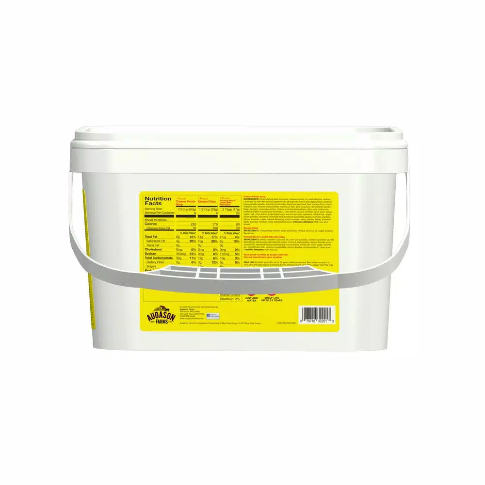 Augason Farms 2 Gal. Emergency Food Supply Pail - 1 Week 1-Person Survival Kit, 78 Servings