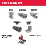 Milwaukee 10 in. 50T Carbide Teeth Metal Cutting Circular Saw Blade thumbnail 2