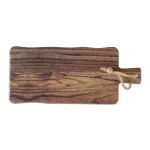 Tag Barnwood Brown Melamine Cheese Serving Board - Rustic Rectangular Cheese Platter thumbnail 1