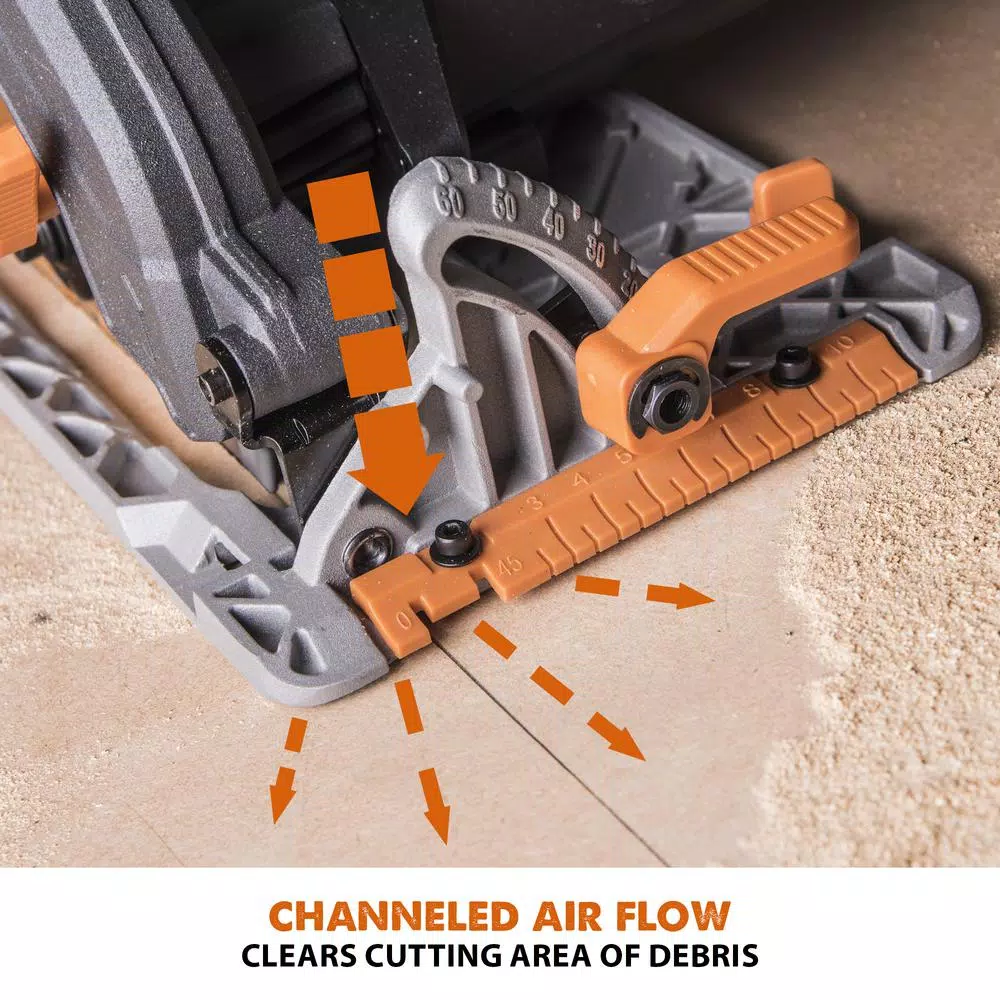 Evolution Power Tools Evolution R185CCS 15 Amp 7-1/4 in. Multi-Material Circular Saw with LED Light and Electric Brake