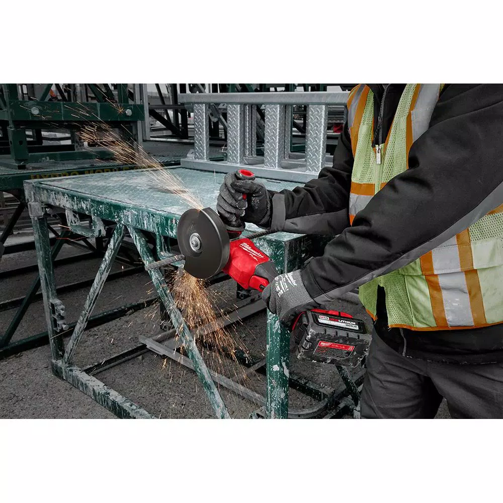 Milwaukee M18 FUEL 18V Brushless 4-1/2" to 6" Braking Angle Grinder with Paddle Switch (Tool-Only)