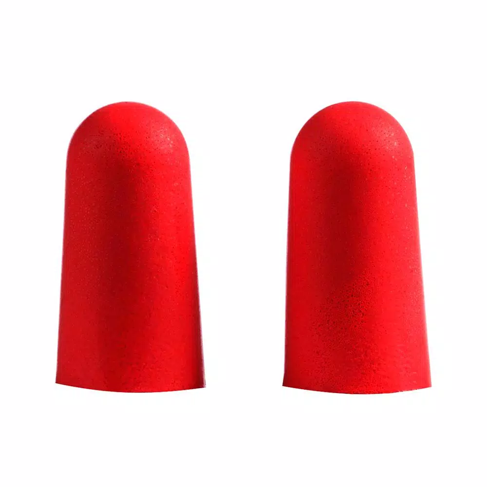 Milwaukee Safety Glasses with Clear Lenses and 10 Pairs of Red Disposable Earplugs