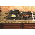 ExcelSteel Professional 12 in. Aluminum Nonstick Frying Pan with Induction Base, Black thumbnail 6