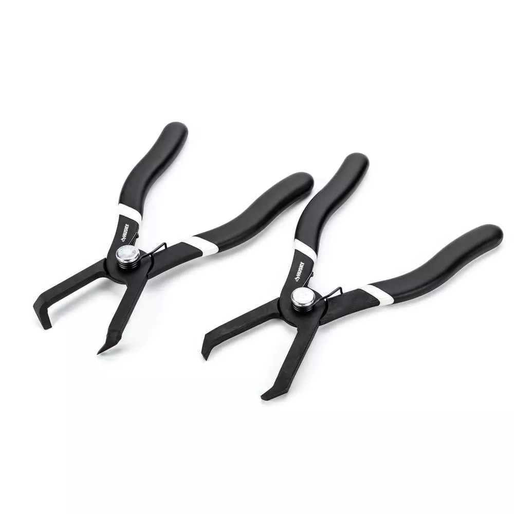 Husky Push Pin Pliers Set, 2-Piece Offset Tool Kit